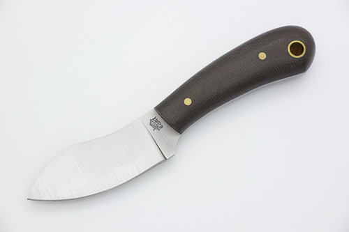 LT Wright Knives Lil Muk - Flat Grind - CPM 3V Steel - Green Canvas Micarta - Matte Finish
