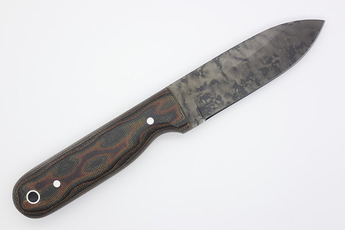 LT Wright Knives Bushcrafter HC - High Saber Grind - Python Canvas Micarta