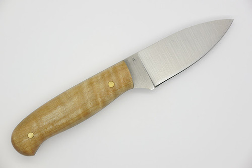 LT Wright Knives Patriot - A2 Tool Steel - Flat Grind - Natural Curly Maple Handle - Matte Finish - 3 / FREE Black Liners! LT Wright Knives Patriot - A2 Tool Steel - Flat Grind - Natural Curly Maple Handle - Matte Finish - 3 / FREE Black Liners!