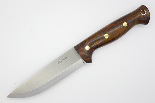 LT Wright Knives Forest Trail - CPM 3V Steel - Scandi Grind - Desert Ironwood Handle - 3 / FREE BLACK LINERS!