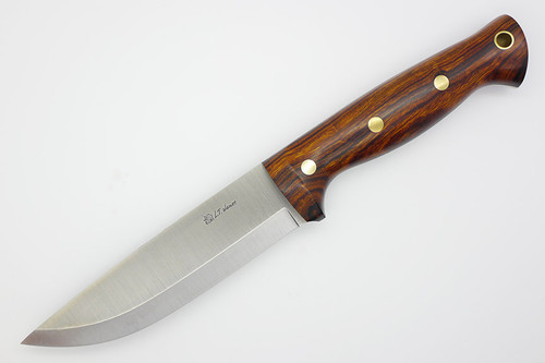 LT Wright Knives Forest Trail - CPM 3V Steel - Scandi Grind - Desert Ironwood Handle - 2 / FREE BLACK LINERS!