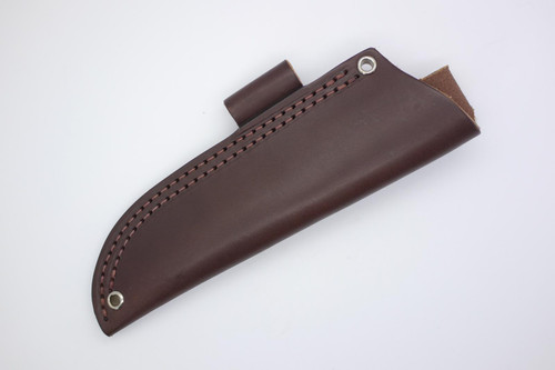 Battle Horse Knives #09 Pouch Style Hip Sheath WITH Firesteel Loop, Right Hand - Brown