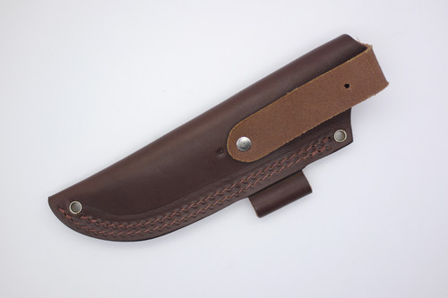 Battle Horse Knives #09 Pouch Style Hip Sheath WITH Firesteel Loop, Right Hand - Brown