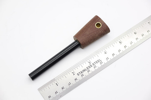 LT Wright Knives: Firesteel - Rustic Brown Micarta Handle - Matte Finish