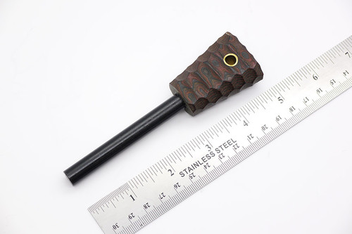 LT Wright Knives: Firesteel - Python Micarta Handle - Mountain Texture