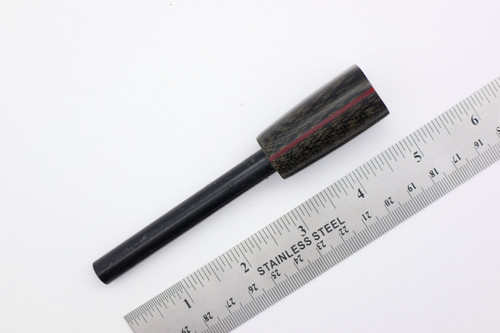 LT Wright Knives: Firesteel w/ Black Canvas Micarta Handle & Red Liners - Polished Finish