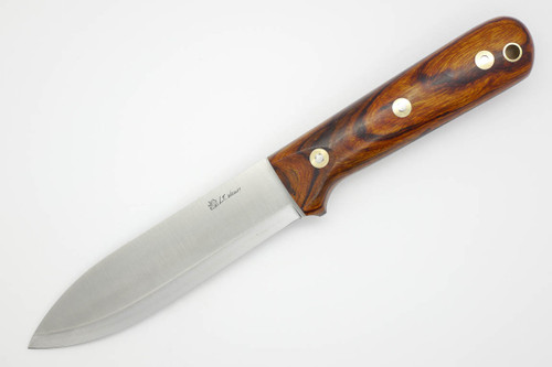 LT Wright Knives Gen 5 - A2 Steel - Scandi Grind - Desert Ironwood - Polished Finish - 4 / FREE Black Liners!