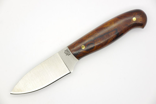 LT Wright Knives Patriot - A2 Tool Steel - Flat Grind - Desert Ironwood - 4 / FREE Black Liners!