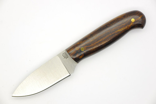 LT Wright Knives Patriot - A2 Tool Steel - Flat Grind - Desert Ironwood - 5 / FREE Black Liners!