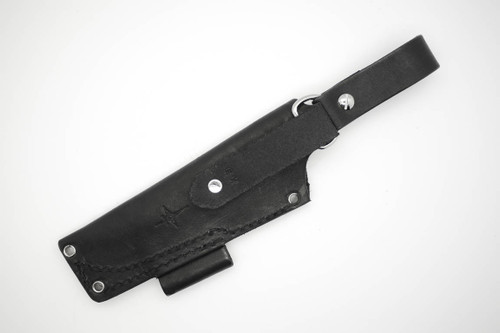 TKC: #EX Pouch Style Leather DANGLER Sheath Black, RH, Firesteel Loop TKC: #EX Pouch Style Leather DANGLER Sheath Black, RH, Firesteel Loop