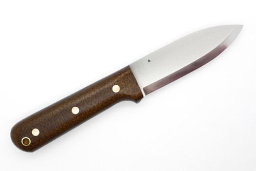 LT Wright Knives Genesis - A2 Steel - Scandi Grind - Brown Burlap Handle - Matte Finish