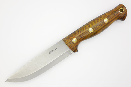 LT Wright Knives Forest Trail - A2 Steel - Scandi Grind - Bocote - Polished Finish - 3 / FREE Black Liners!