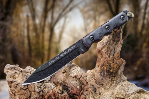 TOPS Knives, Ranger Bootlegger RBL-01 - Fixed Blade Knife w/ Black G10 Handle, Kydex Sheath TOPS Knives, Ranger Bootlegger RBL-01 - Fixed Blade Knife w/ Black G10 Handle, Kydex Sheath