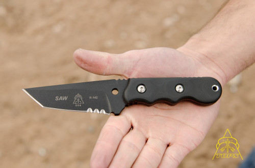 TOPS Knives SAW-02 Special Assault Weapon - Black G10 Handle, Kydex Sheath TOPS Knives SAW-02 Special Assault Weapon - Black G10 Handle, Kydex Sheath
