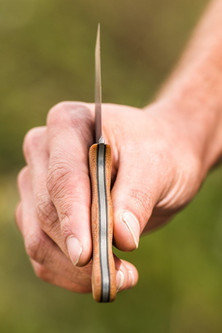 TOPS Knives LILB-01 Little Bugger Neck Knife - Tumble Finish - 2.38" Blade - Tan Canvas Micarta Handle, Kydex Sheath TOPS Knives LILB-01 Little Bugger Neck Knife - Tumble Finish - 2.38" Blade - Tan Canvas Micarta Handle, Kydex Sheath
