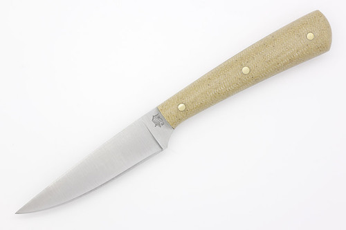 LT Wright Knives Coyote - A2 Steel - Flat Grind - Snakeskin Micarta Handle - Matte Finish