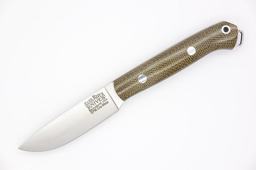 Bark River Knives Little Creek - CPM Cru-Wear Steel - Green Canvas Micarta Handle