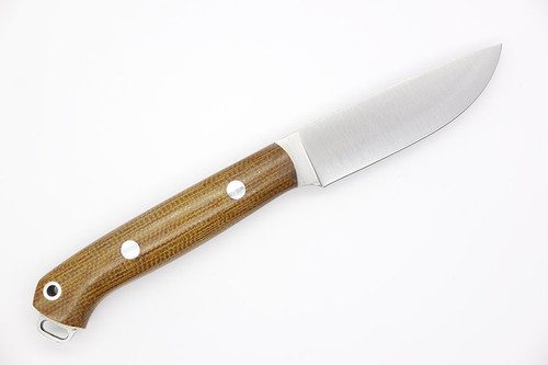 Bark River Knives Little Creek - CPM Cru-Wear Steel - Natural Canvas Micarta Handle