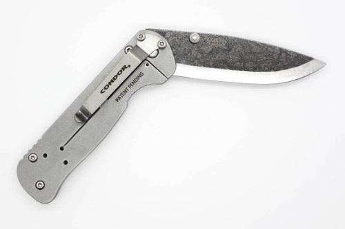 Condor Tool and Knife 3952-4.2HC - Krakatoa Folding Knife, Walnut Handle, 1095 Blade