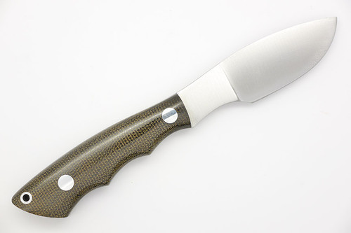 Bark River Knives Mini Canadian - CPM 3V Steel - Green Canvas Micarta Handle Bark River Knives Mini Canadian - CPM 3V Steel - Green Canvas Micarta Handle