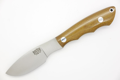 Bark River Knives Mini Canadian - CPM 3V Steel - Natural Canvas Micarta Handle