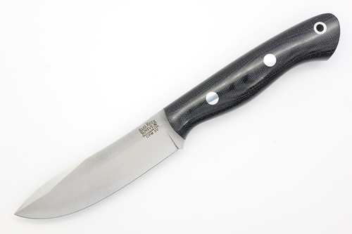 Bark River Knives Mini Aurora-Hunter - CPM 3V Steel - Black Canvas Micarta Handle