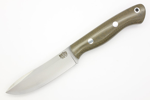 Bark River Knives Mini Aurora-Hunter - CPM 3V Steel - Green Canvas Micarta Handle