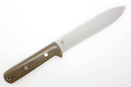 Bark River Knives Kephart 5 - CPM 3V Steel - Green Canvas Micarta Handle