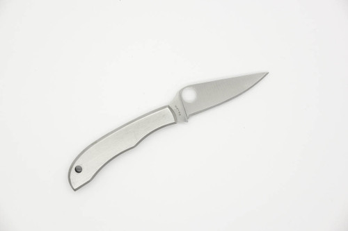 Spyderco Honeybee Stainless - C137P - Folding Knife - Satin 3Cr13 Stainless Steel Blade - Brushed Stainless Steel Handle Spyderco Honeybee Stainless - C137P - Folding Knife - Satin 3Cr13 Stainless Steel Blade - Brushed Stainless Steel Handle