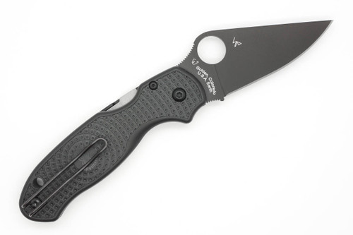 Spyderco Para 3 Lightweight Compression Lock - C223PBBK - Folding Knife - 3" Black Diamond-Like Coated CTS BD1N Stainless Steel Blade - Black Fiberglass Reinforced Nylon Handle Spyderco Para 3 Lightweight Compression Lock - C223PBBK - Folding Knife - 3" Black Diamond-Like Coated CTS BD1N Stainless Steel Blade - Black Fiberglass Reinforced Nylon Handle