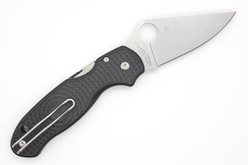 Spyderco Para 3 Lightweight Compression Lock - C223PBK - Folding Knife - 3" Satin CTS BD1N Stainless Steel Blade - Black Fiberglass Reinforced Nylon Handle