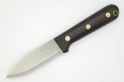LT Wright Knives Genesis - AEB-L Stainless Steel - Scandi Grind - African Blackwood - FREE Black Liners - 5