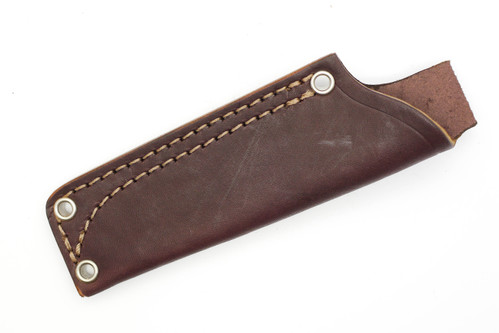 TKC: #V Pouch Style Leather HIP Sheath Brown, RH, WITHOUT Firesteel Loop