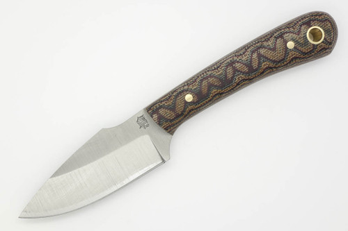 LT Wright Knives - Great Plainsman - D2 Steel - Saber Grind - Python Canvas Micarta Handle - Matte Finish