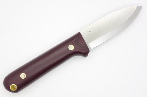 LT Wright Knives Next Gen - A2 Steel - High Scandi Grind - Double Red Canvas Micarta Handle - Matte Finish LT Wright Knives Next Gen - A2 Steel - High Scandi Grind - Double Red Canvas Micarta Handle - Matte Finish