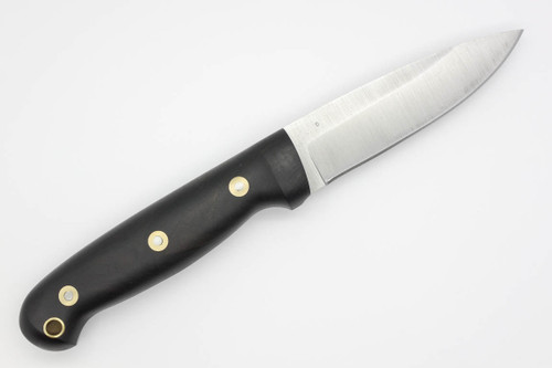 LT Wright Knives GNS - O1 Tool Steel - Saber Grind - African Blackwood Handle - Matte Finish - FREE BLACK LINERS! - 1