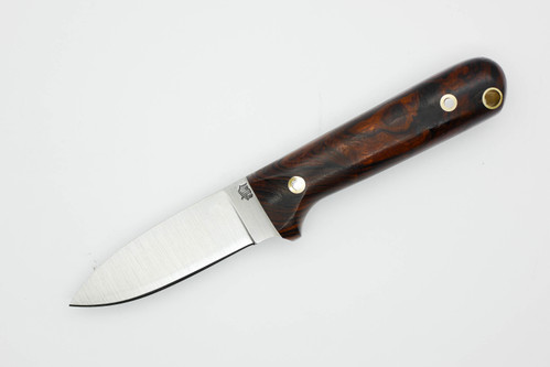 LT Wright Knives Next Gen - O1 Steel - Flat Grind - Desert Ironwood - Matte Finish - 1 - FREE Black LIners!