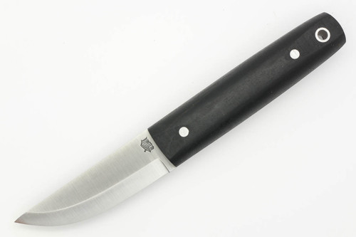 LT Wright Knives Pronghorn - O1 Steel - Scandi Grind - African Blackwood Handle - Matte Finish - 5 - FREE Black Liners!