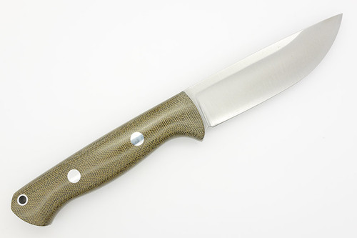 Bark River Knives Bravo-1 Rampless - CPM 3V Steel - Green Canvas Micarta Handle - Polished Finish Bark River Knives Bravo-1 Rampless - CPM 3V Steel - Green Canvas Micarta Handle - Polished Finish