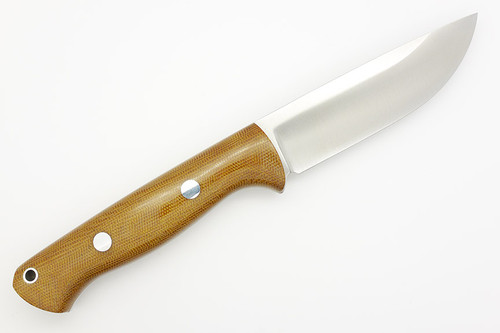 Bark River Knives Bravo-1 Rampless - CPM 3V Steel - Natural Canvas Micarta Handle - Polished Finish Bark River Knives Bravo-1 Rampless - CPM 3V Steel - Natural Canvas Micarta Handle - Polished Finish