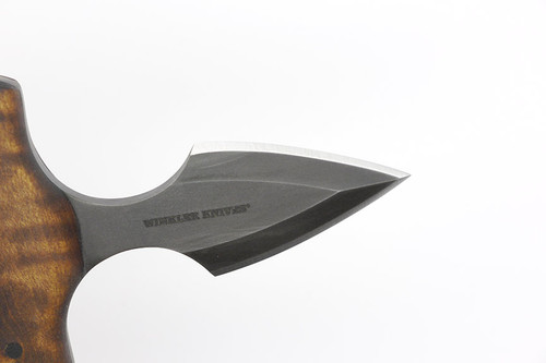 Winkler Knives - Push Dagger - 80CRV2 Steel - Full Double Edge - Maple Handle Winkler Knives - Push Dagger - 80CRV2 Steel - Full Double Edge - Maple Handle