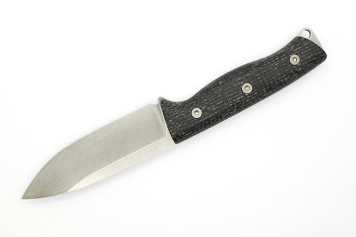 White River Knives Ursus 45 - Black Burlap Micarta Handle
