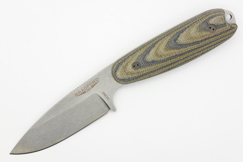 Bradford Knives: Guardian3.5, 3D - M390 Steel - Drop Point - Sabre Grind - Stonewash Blade Finish - 3D Camo Micarta Handle
