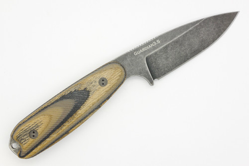 Bradford Knives: Guardian3.5, 3D - M390 Steel - Drop Point - Sabre Grind - Nimbus Blade Finish - 3D G-Wood Handle