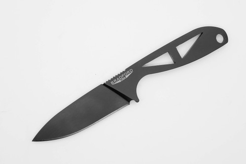 Bradford Knives: G-Necker - ELMAX Stainless Steel - Drop Point - Flat Grind - Diamond Like Coating Finish