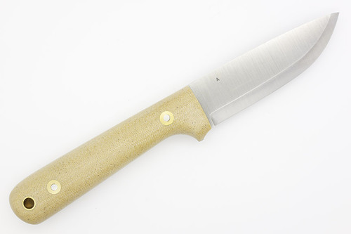 LT Wright Knives Woodsman Pro - A2 Steel - Scandi Grind - Snakeskin Micarta Handle - Matte Finish