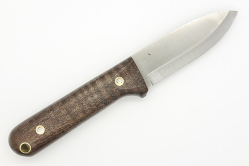 LT Wright Knives Next Gen - AEB-L Stainless Steel - High Scandi Grind - Dark Curly Maple - Polished Finish - FREE Black Liners! - 4 LT Wright Knives Next Gen - AEB-L Stainless Steel - High Scandi Grind - Dark Curly Maple - Polished Finish - FREE Black Liners! - 4