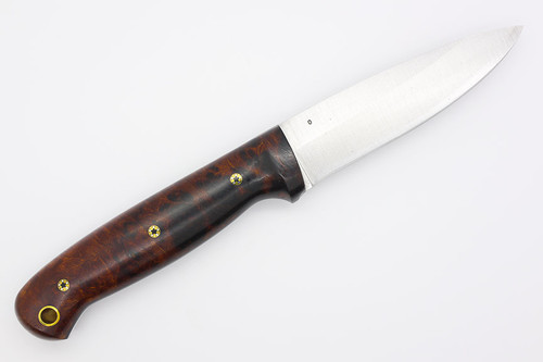 LT Wright Knives GNS - O1 Tool Steel - Saber Grind - Desert Ironwood Handle - Mosaic Pins - Polished Finish / FREE BLACK LINERS! - 5 LT Wright Knives GNS - O1 Tool Steel - Saber Grind - Desert Ironwood Handle - Mosaic Pins - Polished Finish / FREE BLACK LINERS! - 5