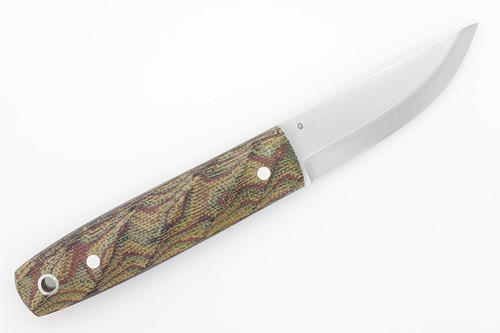 LT Wright Knives Pronghorn - O1 Steel - Scandi Grind - Python Canvas Micarta Twist Shape Handle - Matte Finish LT Wright Knives Pronghorn - O1 Steel - Scandi Grind - Python Canvas Micarta Twist Shape Handle - Matte Finish
