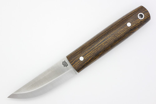 LT Wright Knives Pronghorn - O1 Steel - Scandi Grind - Bocote Handle - Matte Finish - 1 - FREE Black Liners!